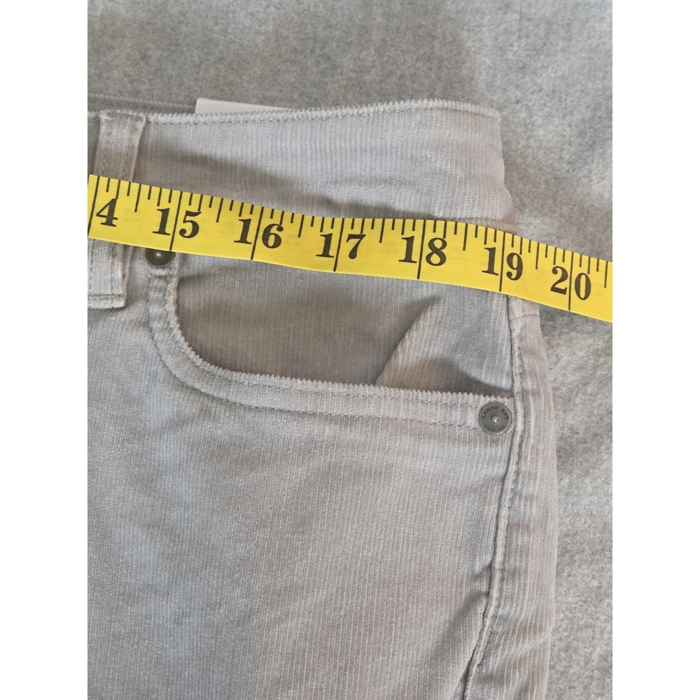 Lands End Womens 18P Corduroy Pants Bootcut Leg Mid Rise Gray Stretch NEW - Picture 11 of 13